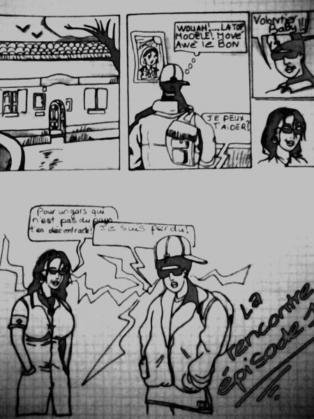 Debut de la planche de BD